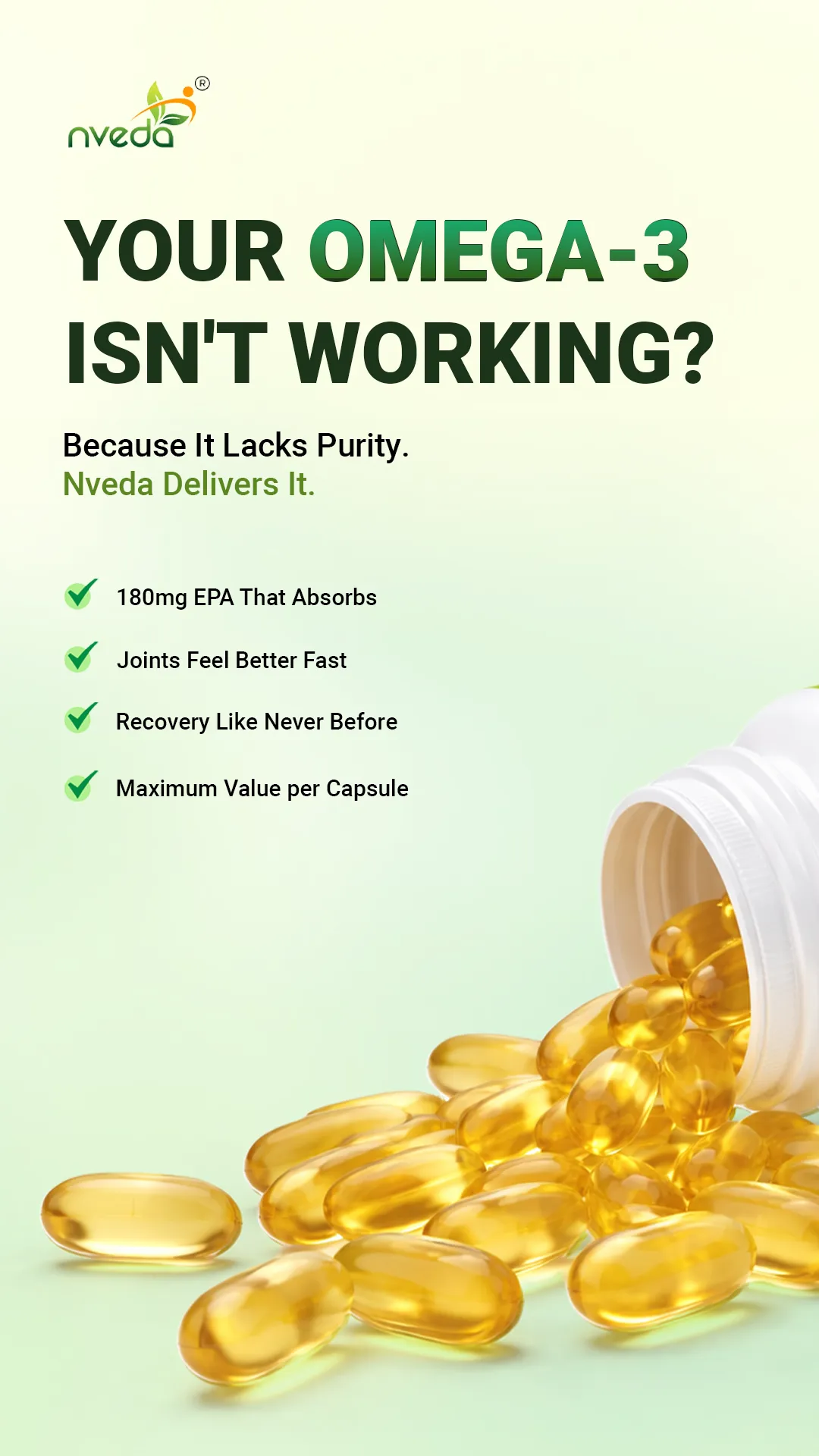Supplements static ad: "Your omega-3"